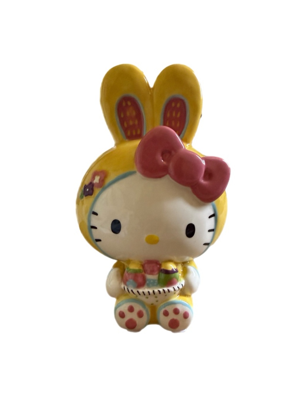 Ceramic Hello Kitty Easter Bunny